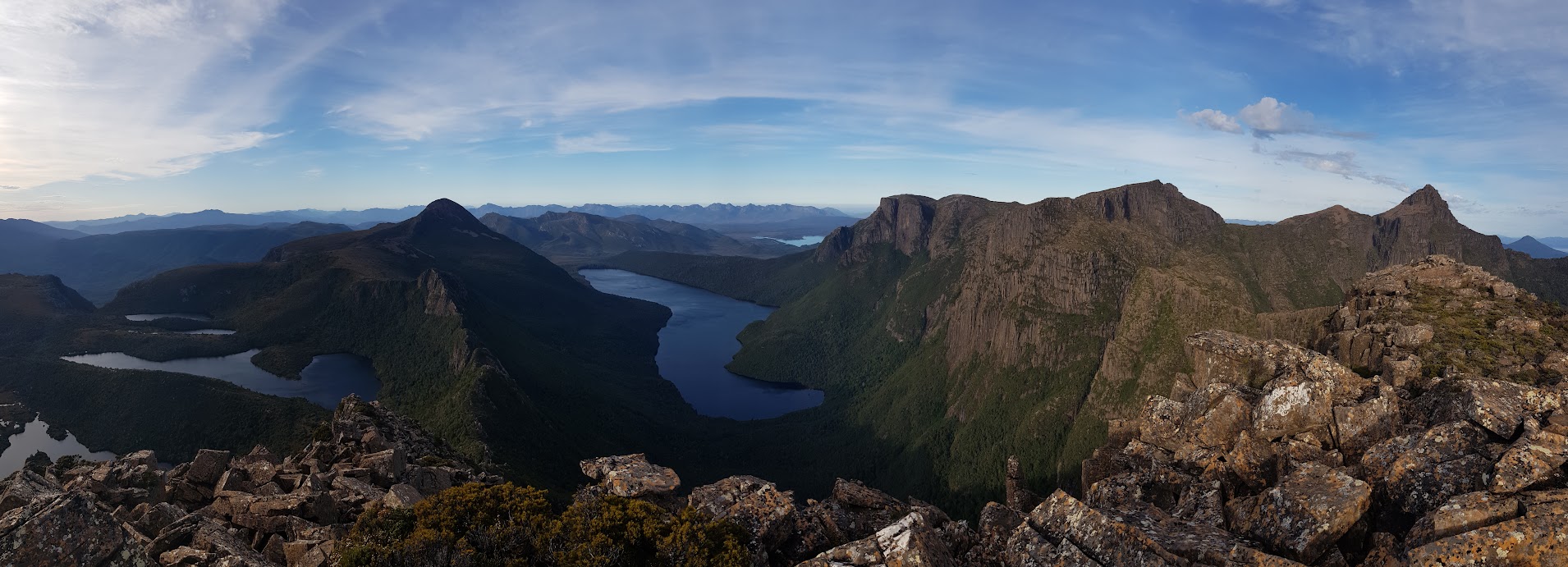 The stunning Mt Anne track in Tasmania, a popular destination served by Tassie Transport’s private hiking transfers.