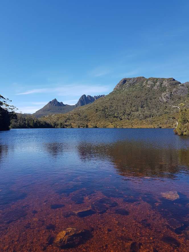Some of the glorious views encountered on a hike through Cradle Mountain National Park. Let The Tasmanian Adventure Company get you from Hobart to Cradle Mountain safely and on time.